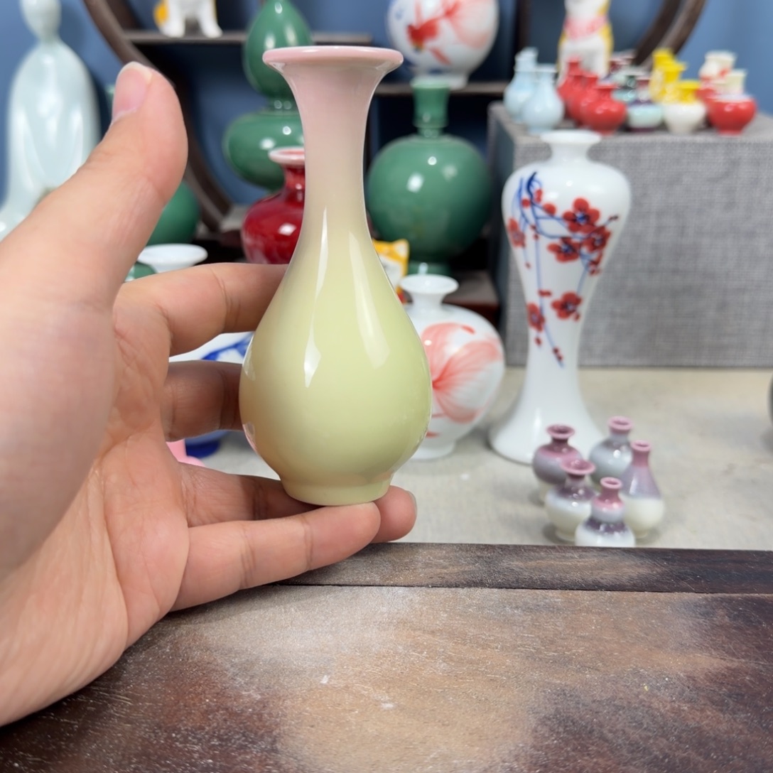 陶瓷手工小花器摆件