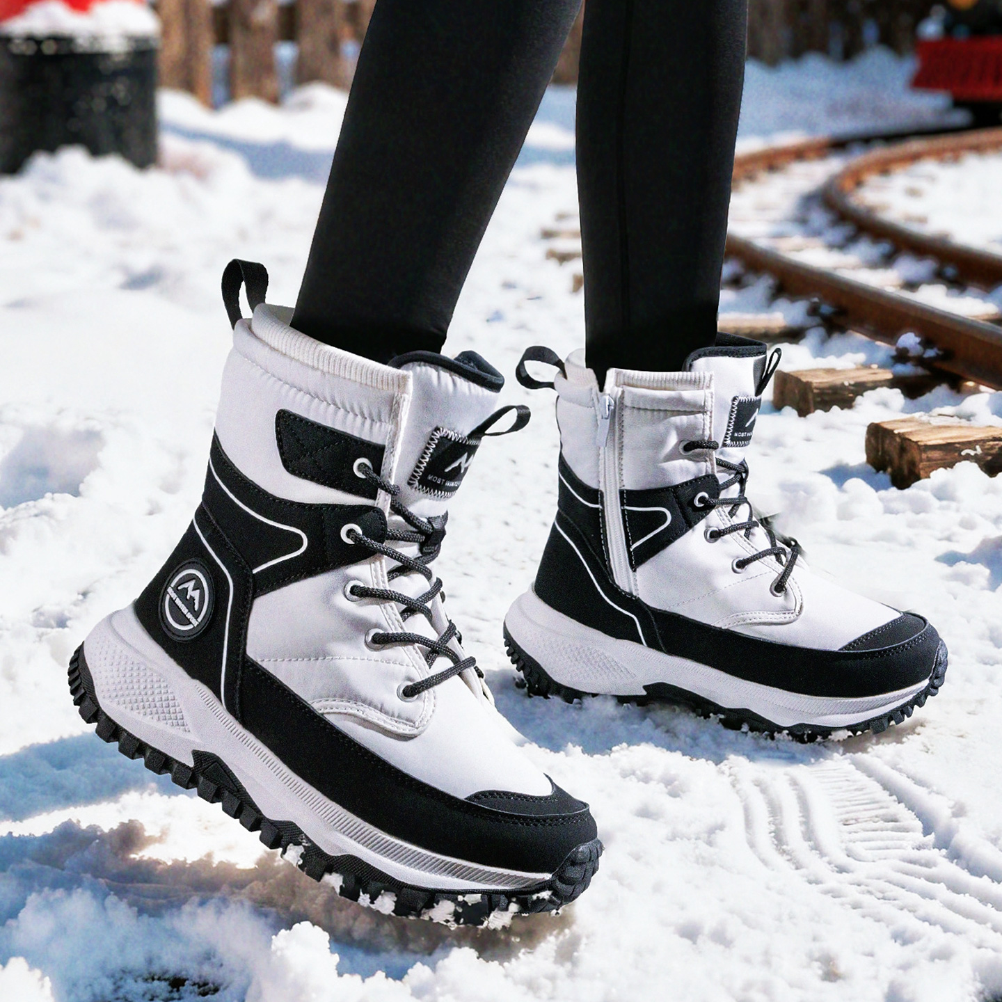 【大洋家踏雪3·0】雪地靴女冬季加绒保暖雪地鞋防水防滑东北棉鞋男