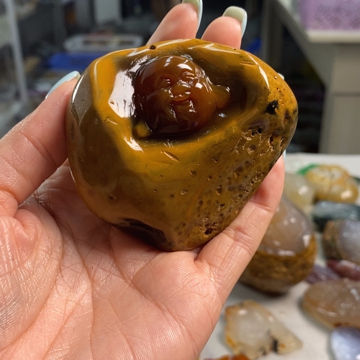 玛瑙/玉髓未镶嵌吊坠(不含链)