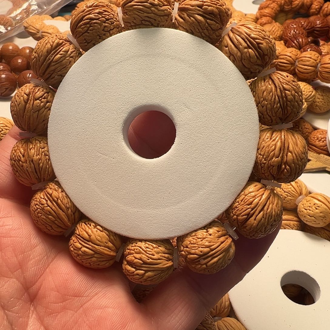 桃核手串龙鳞凤尾17