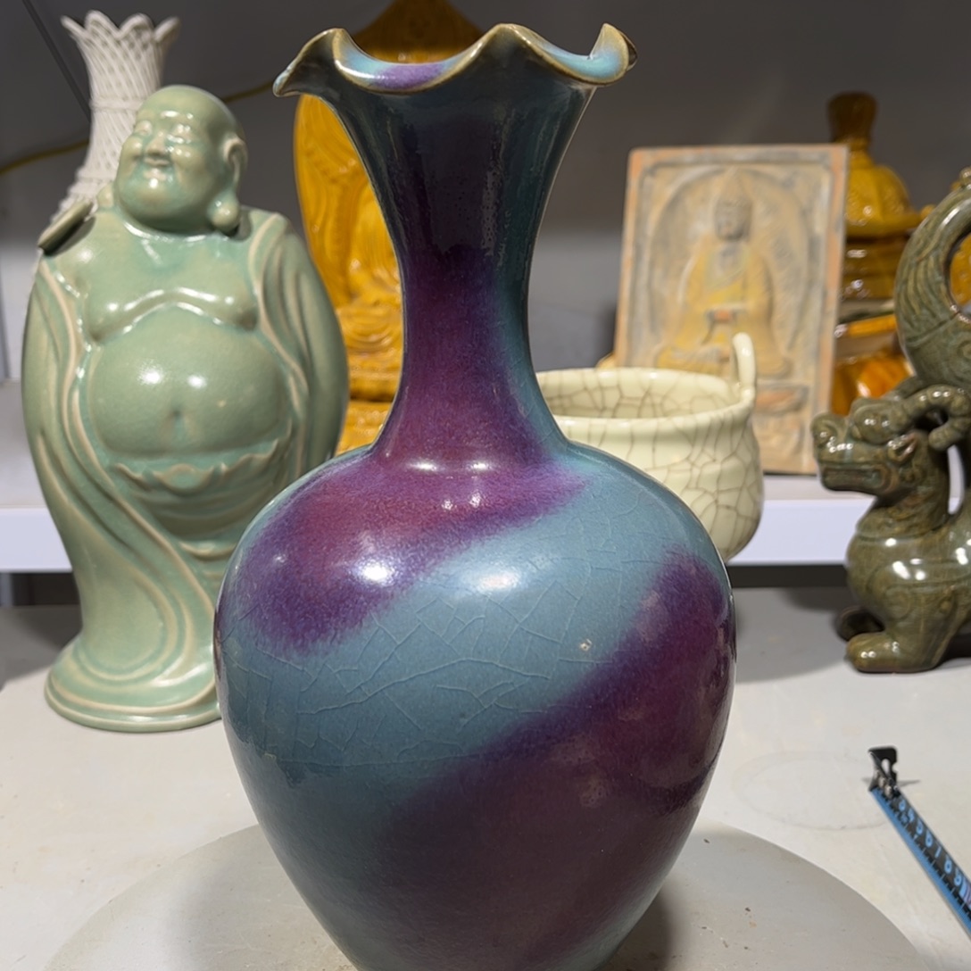 瓶钧窑瓷器品相完美