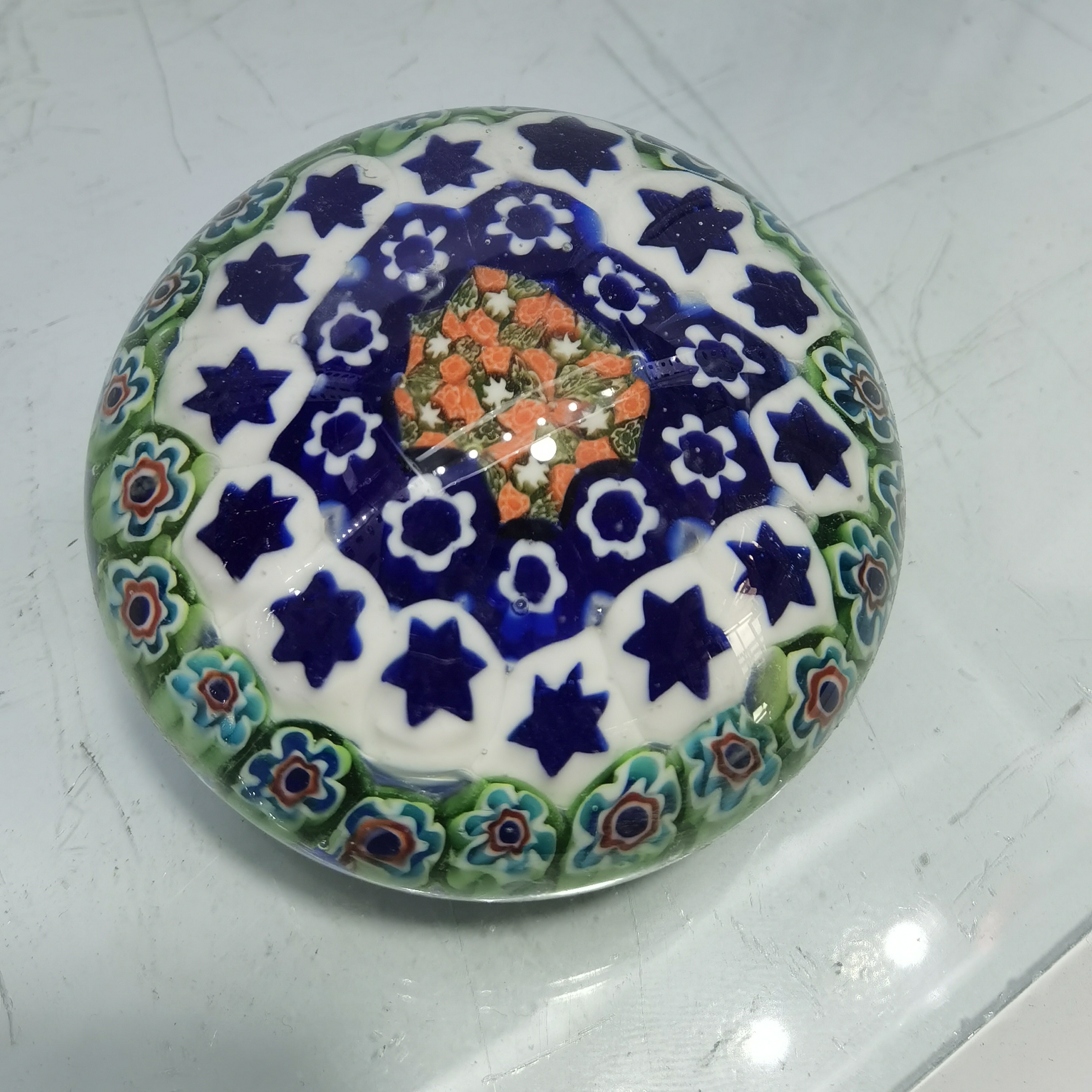 手工琉璃万花球艺术摆件