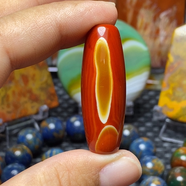 担***月玛瑙/玉髓未镶嵌颈饰