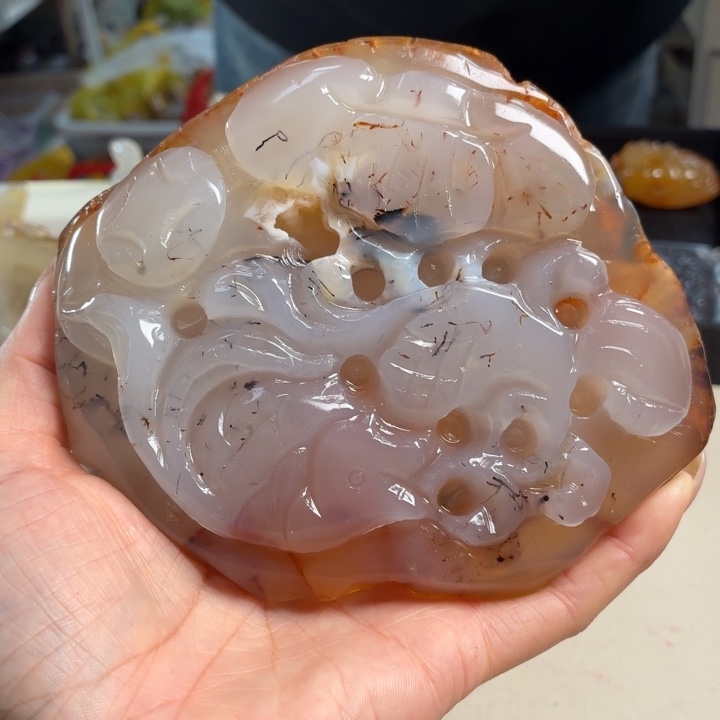 玛瑙/玉髓未镶嵌吊坠(不含链)