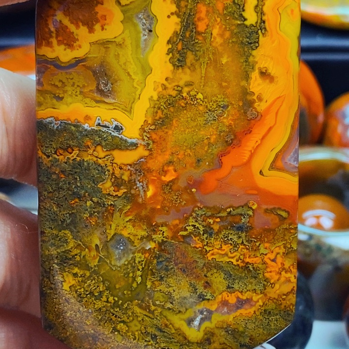 放***刀玛瑙/玉髓未镶嵌玛瑙