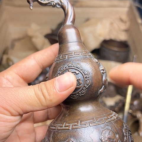 铜制工艺把玩摆件