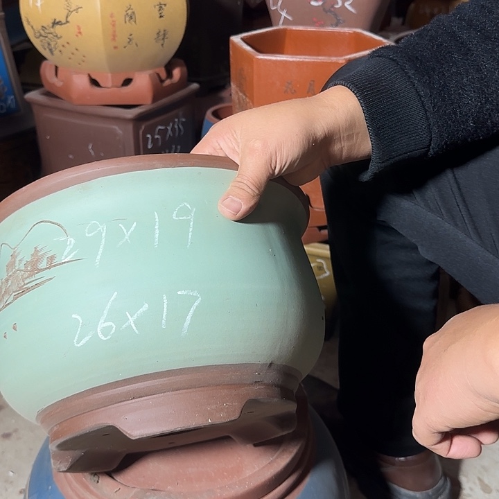 紫砂花盆紫砂花盆