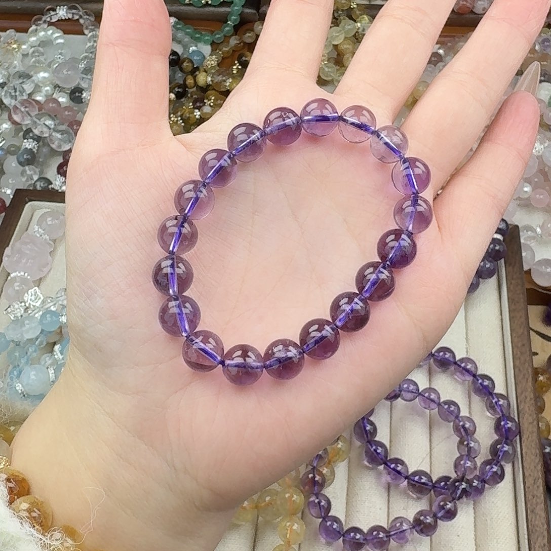 烟晶手链未镶嵌好