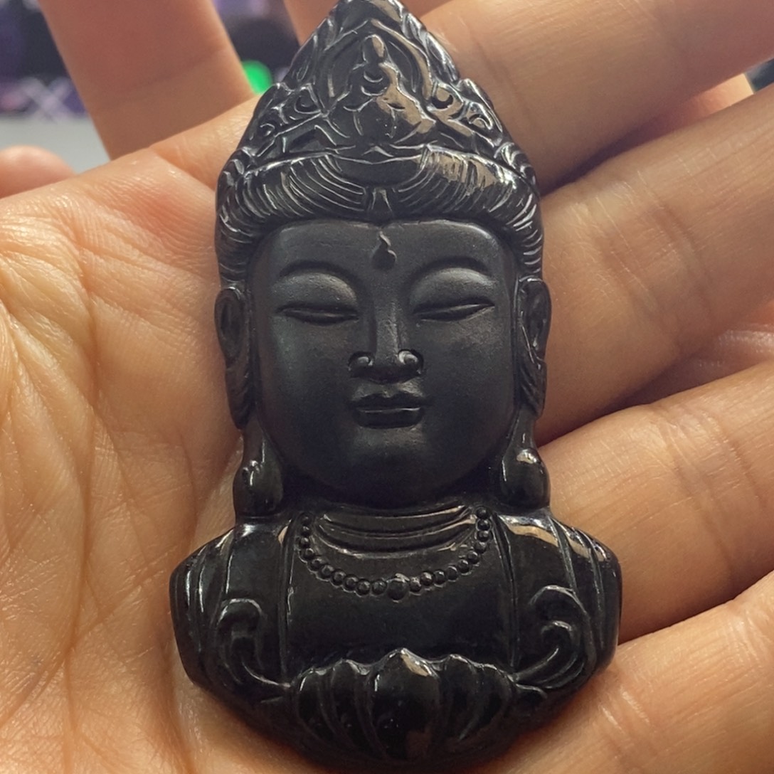 全***翡翠未镶嵌颈饰观音