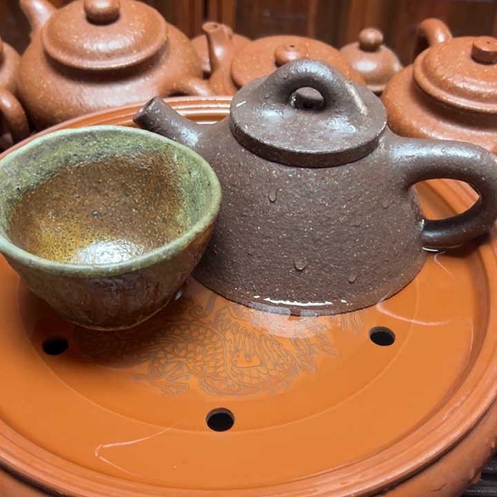 慎***獨紫砂茶壶宜兴原矿紫五彩