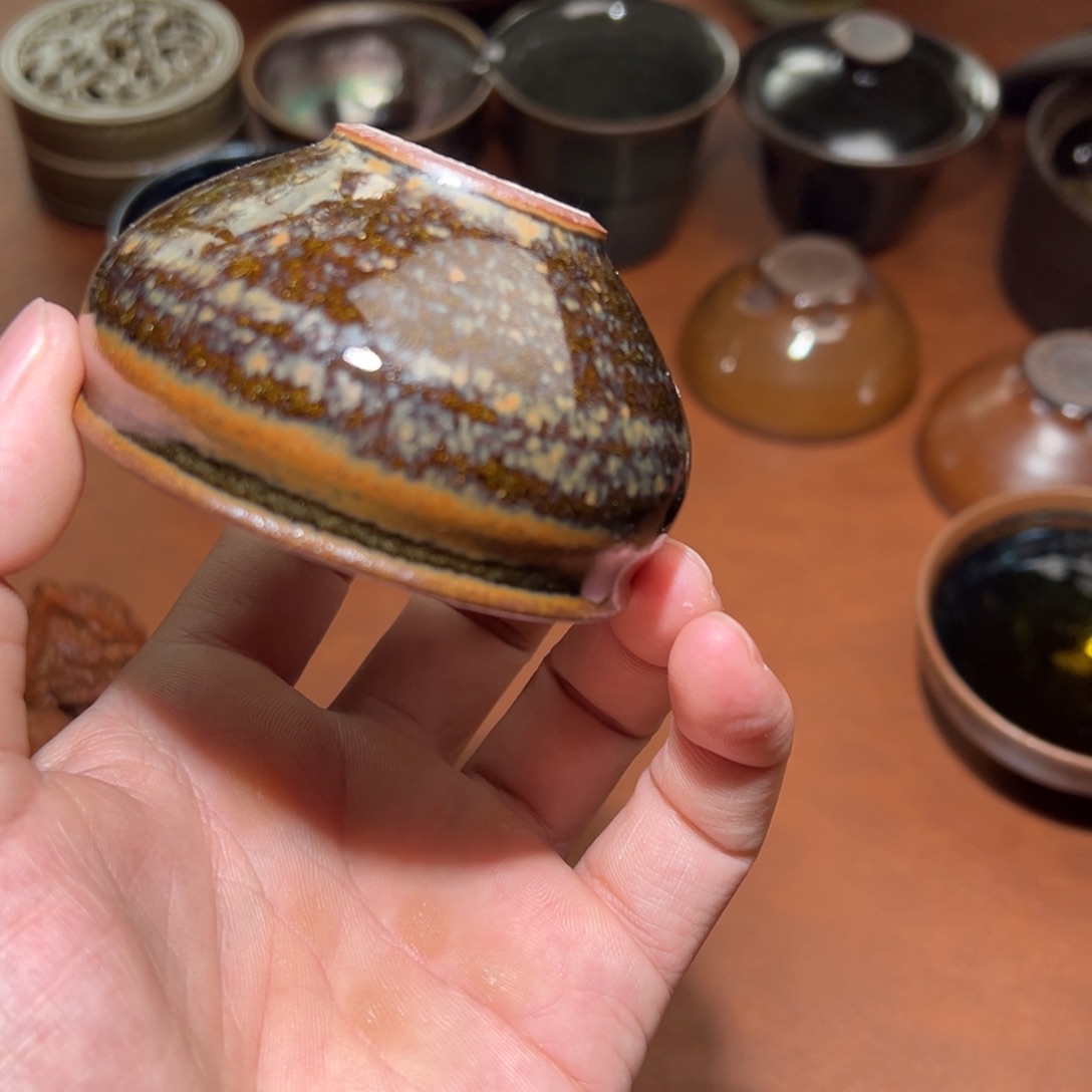 茶盏柴烧建盏主人杯建窑建盏茶盏