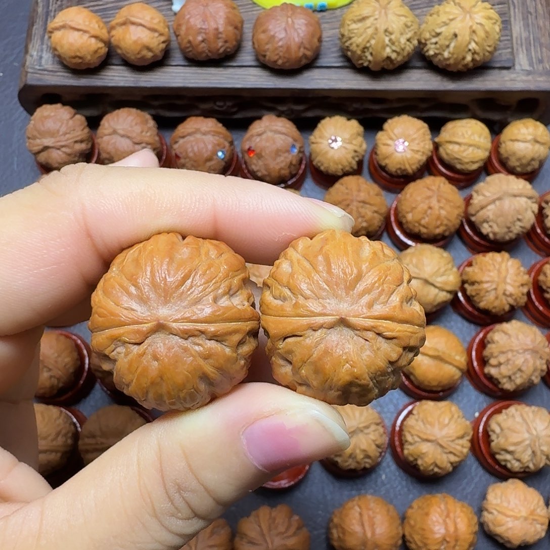 把件文玩核桃29尺矮桩焖尖磨盘