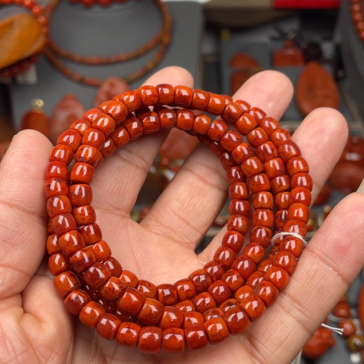 【闪购商品】南红玛瑙珠宝奇石未镶嵌多圈6