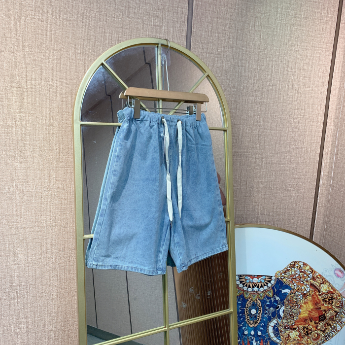 HT130孕妇蓝色牛仔短裤M90-120L130XL140XXL150XXXL160