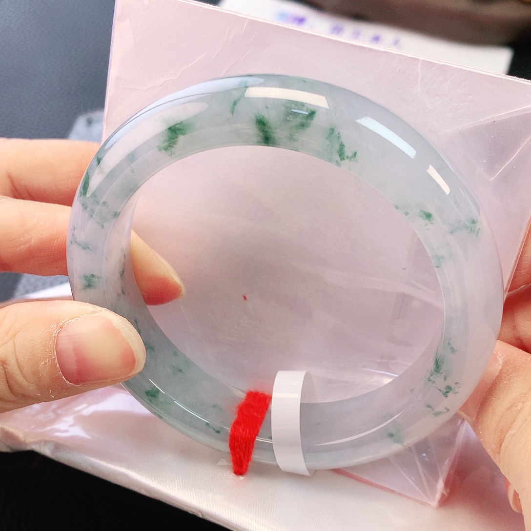 未镶嵌手镯翡翠57+轮胎