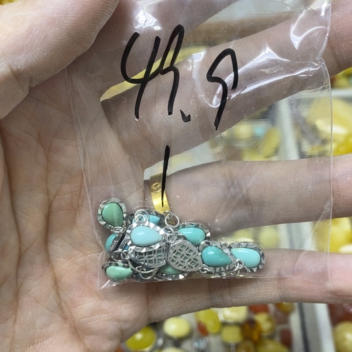 蜜蜡银S925镶嵌裸石多样性发货其一