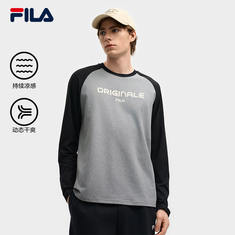 Fila/斐乐情侣【持续凉感&动态干爽】早秋圆领运动卫衣F11M539204F