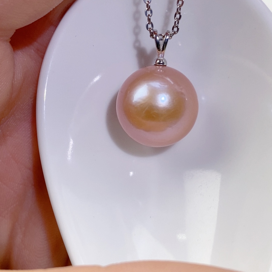 淡水珍珠银S925镶嵌颈饰