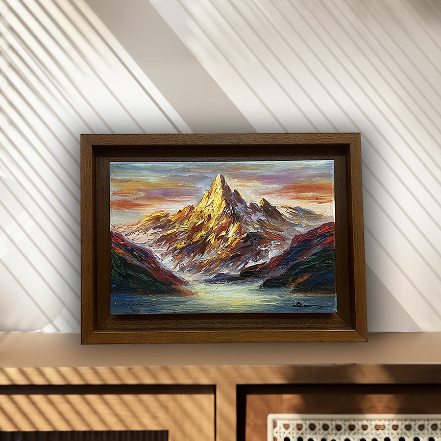 （金山办公室书台油画）画疯原创油画作品