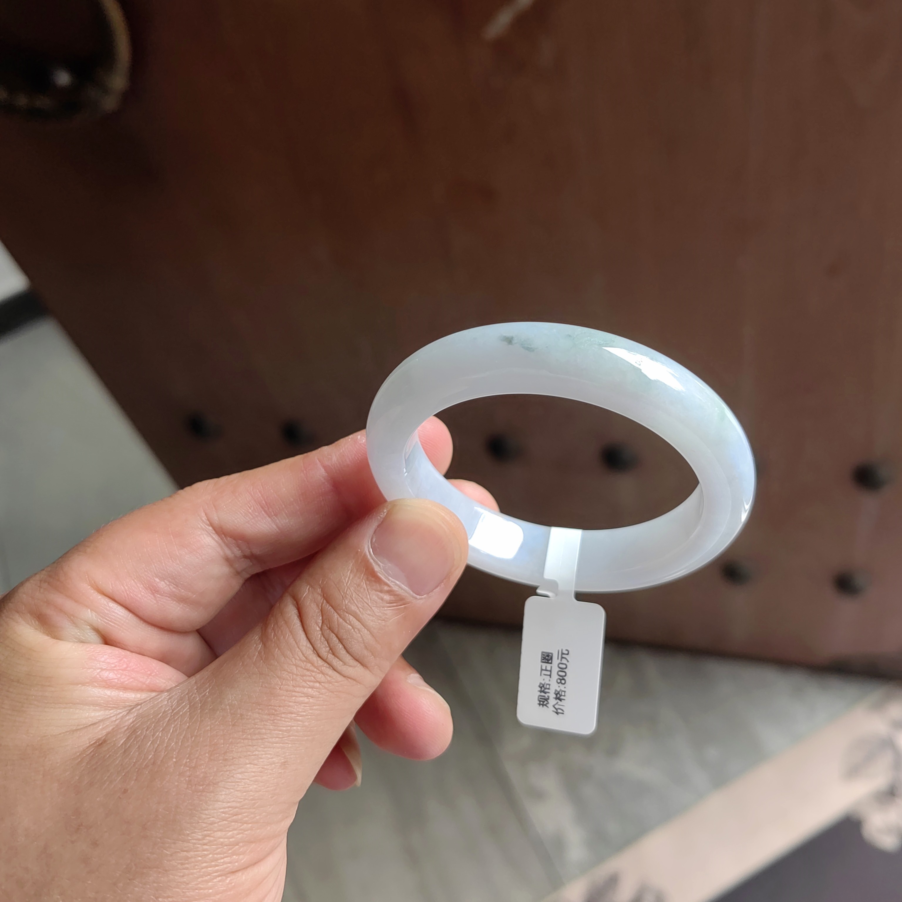 天然缅甸翡翠手镯51.3圈口（特价品，买断不退）