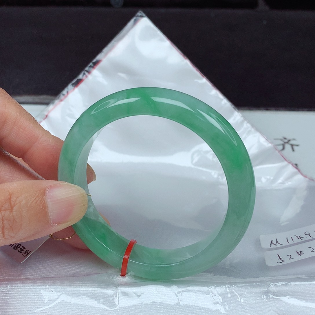 未镶嵌手镯翡翠52圈4914