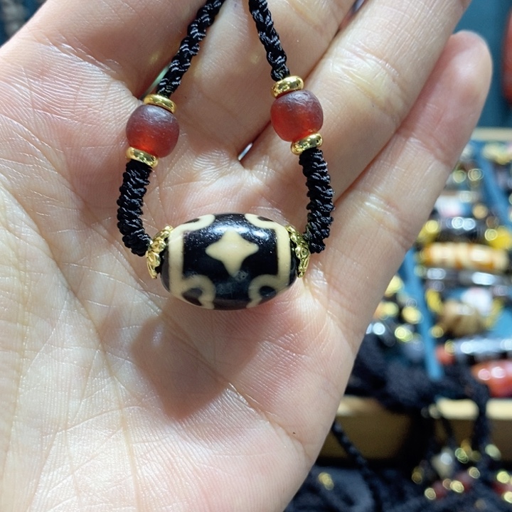 玛瑙/玉髓颈饰合金花*花22