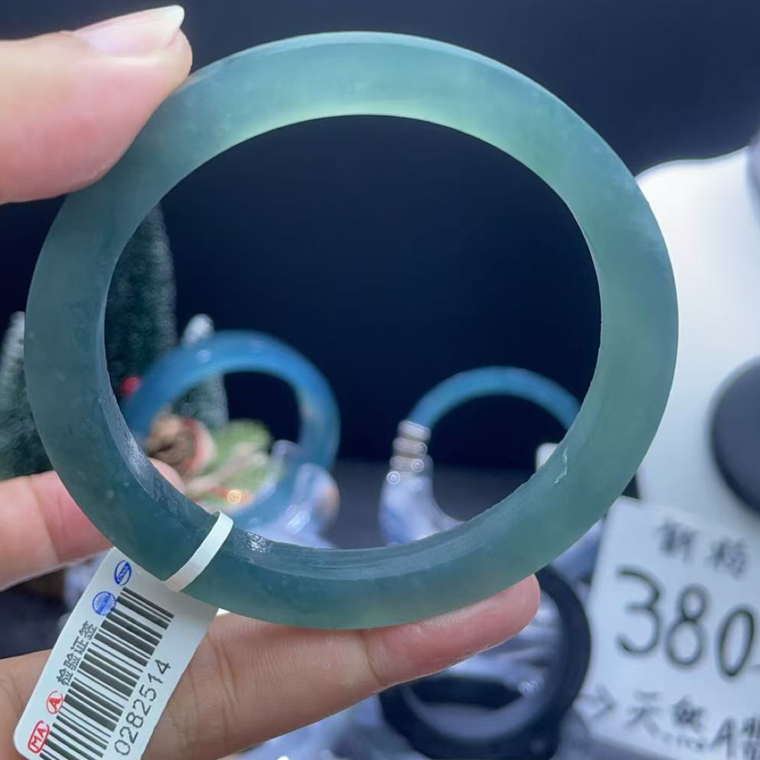 天然翡翠a货 手镯定制不退不换