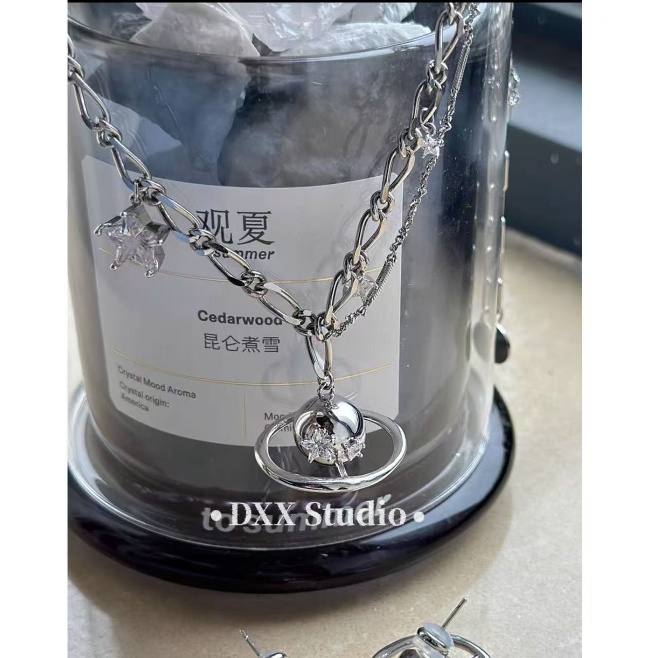 铜合金项链 小众设计辣妹风设计感项链45456