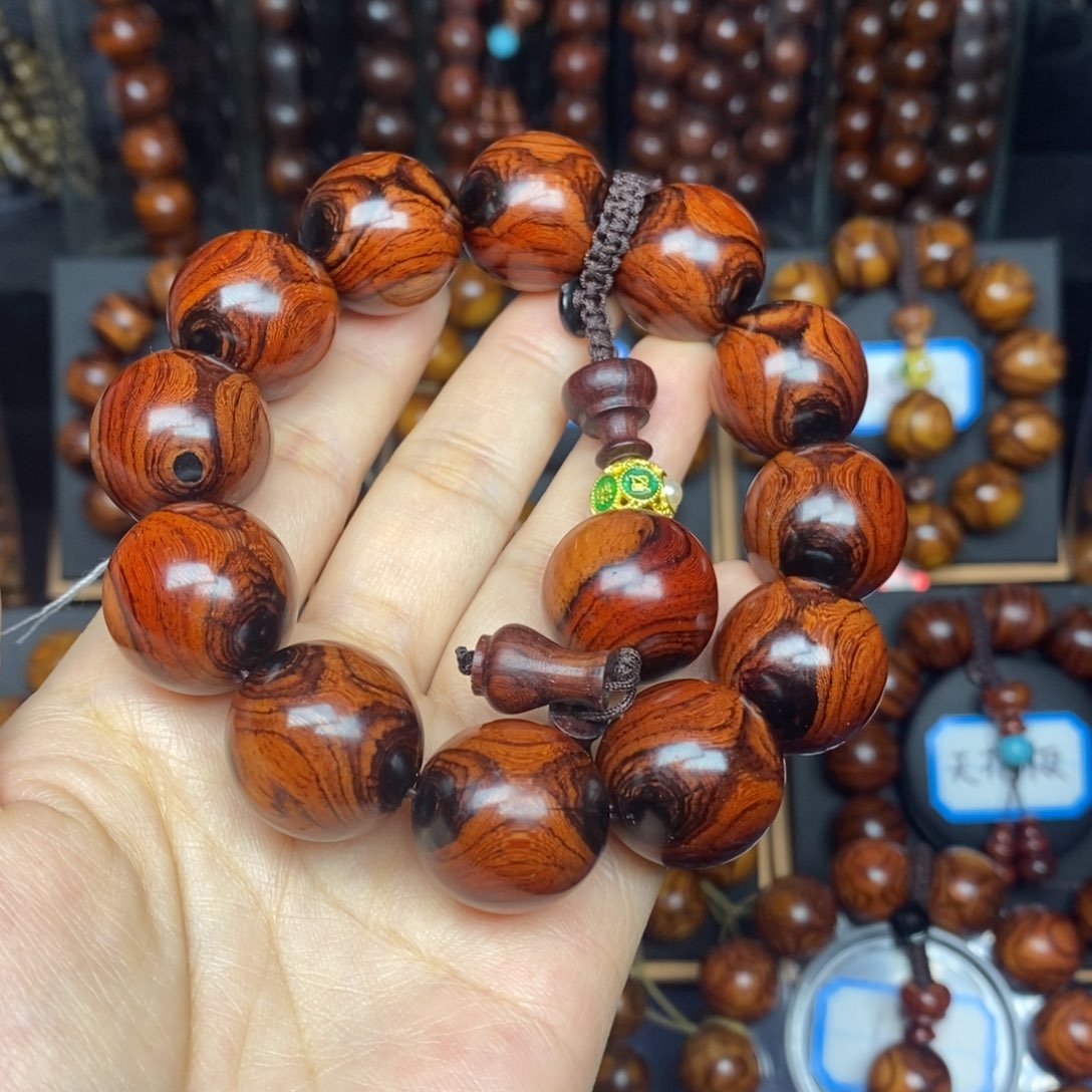 信****妃老挝花梨2.0叉纹对眼