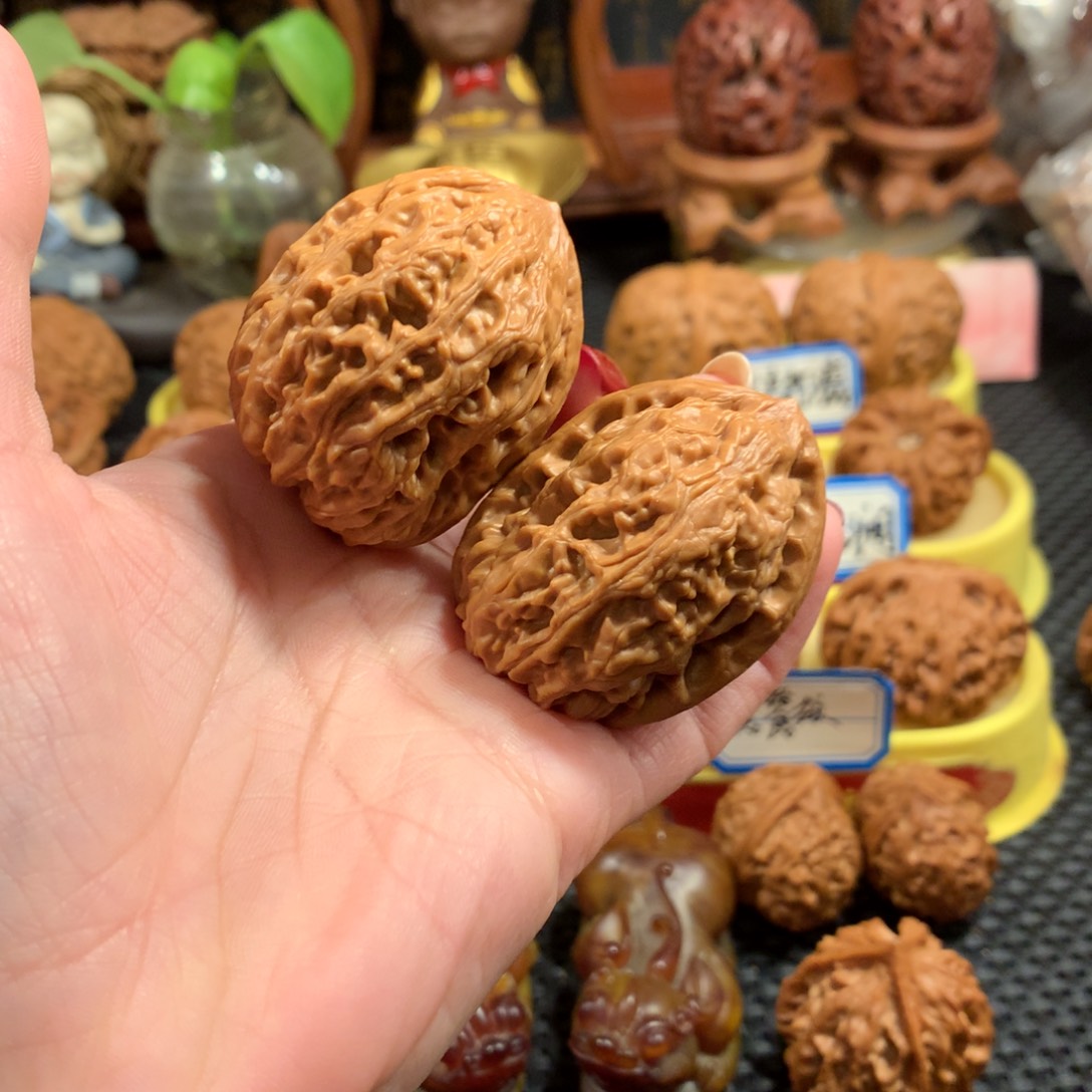 文玩核桃把件将军榻