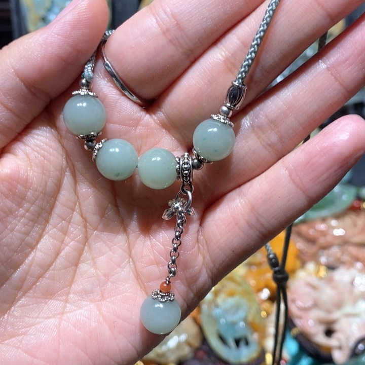 岫玉毛衣链未镶嵌