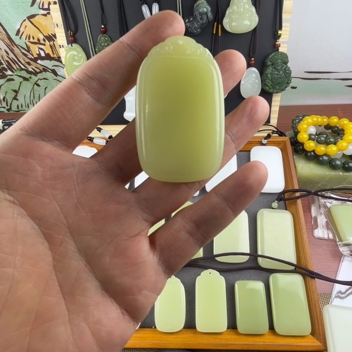 淼***玉平安无事牌黄口46精品祥云福利