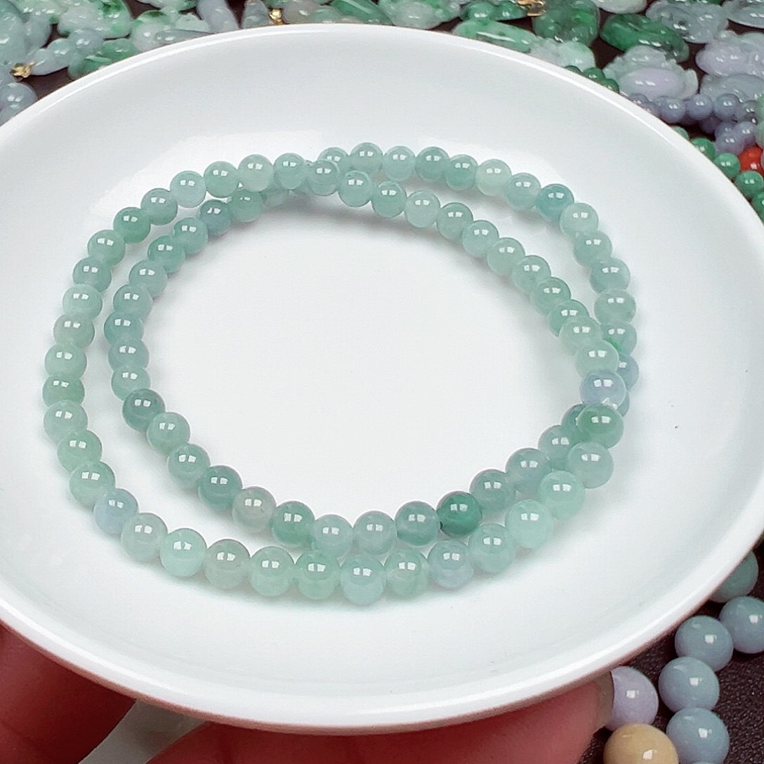 翡翠散珠老华翡翠