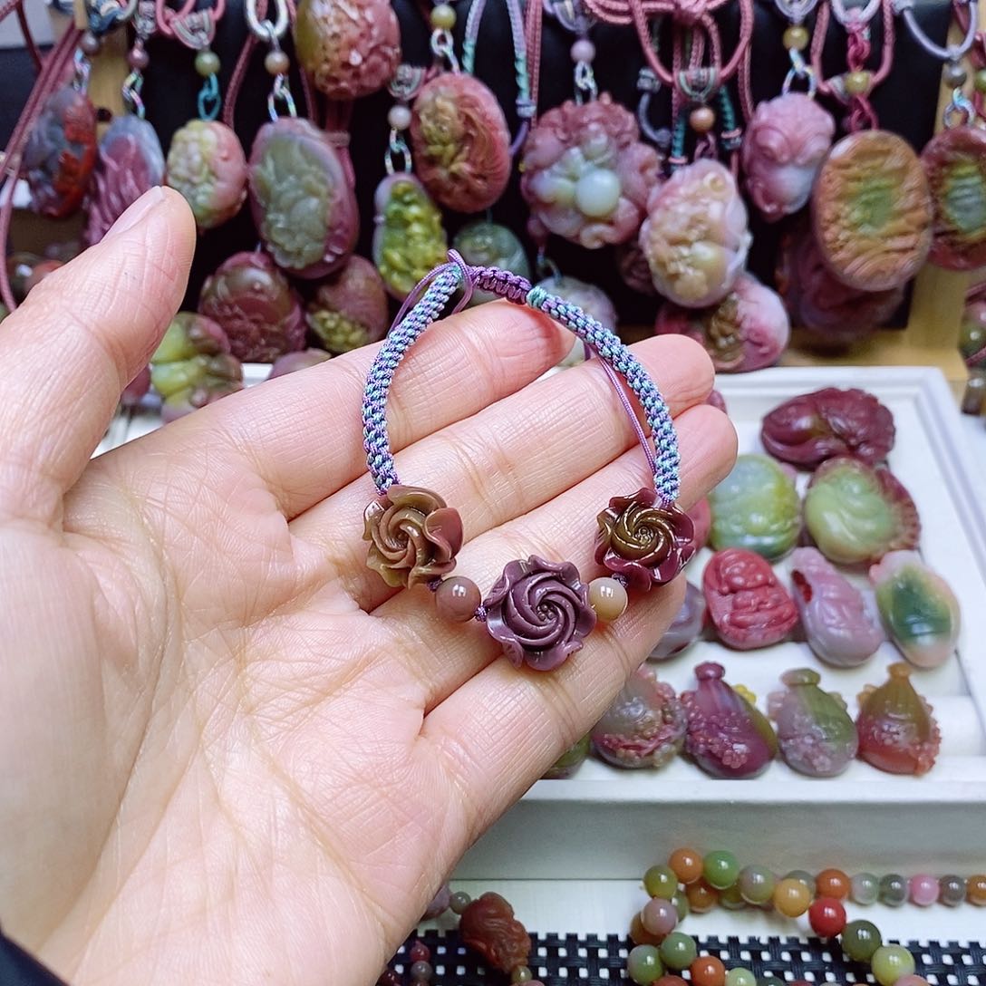 玛瑙/玉髓盐源玛瑙手链未镶嵌