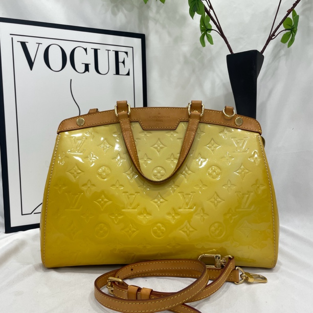 95新 LouisVuitton/路易威登 漆皮医生手提斜挎包/15609