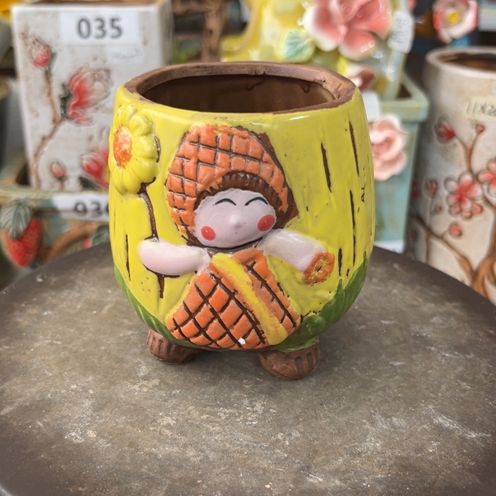 紫砂花盆粗陶材质多肉花盆