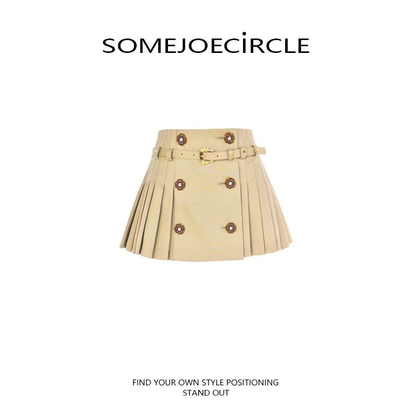 【DZ】SOMEJOECIRCLE【杨超越同款】新款高腰A版百褶短裙Z6967