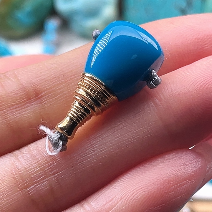 绿松石18K金镶嵌其它