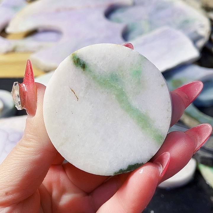 翡翠配石纯天然天然