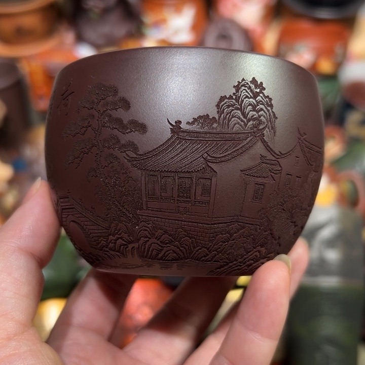 茶杯紫砂宜兴紫砂主人杯