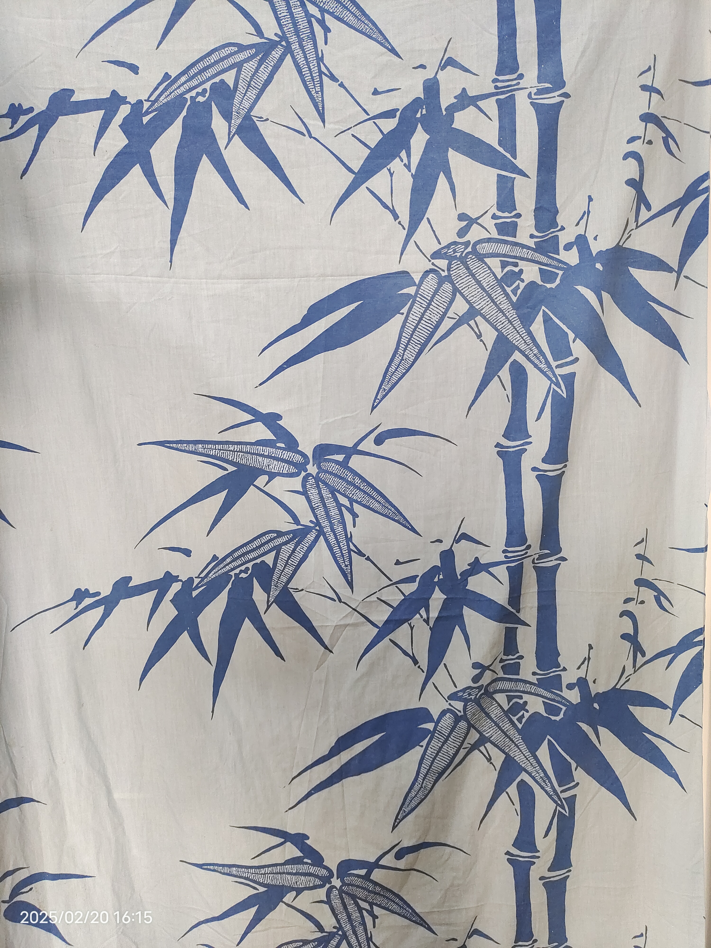 七八十年代老物件 的确良 竹子窗帘，二手，尺寸大约2米×1.1米左右