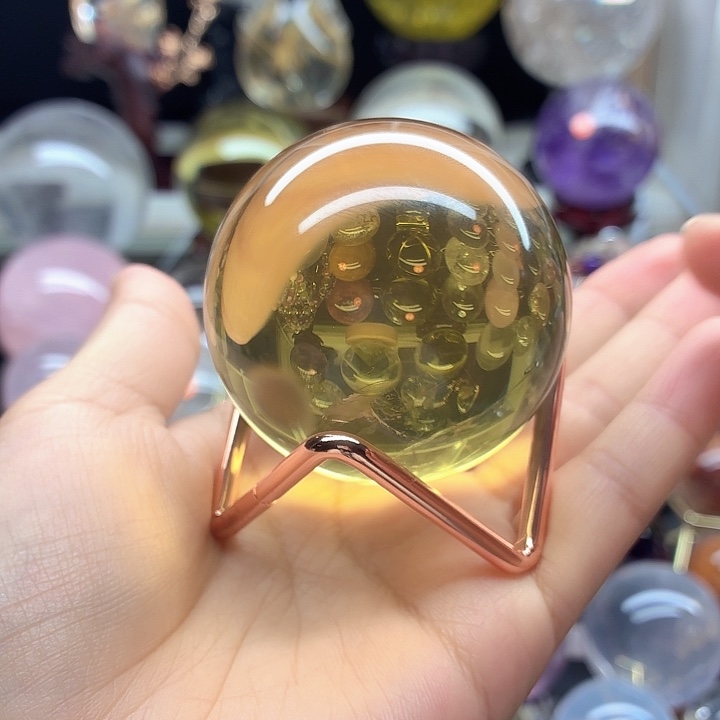 *****水晶未镶嵌珠宝半成品黄水晶5.6A845