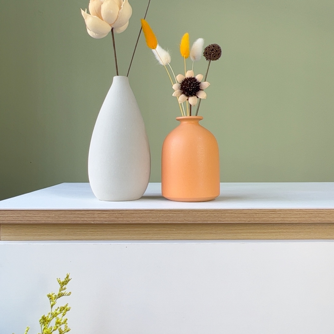 陶瓷花瓶陶瓷花瓶带花高度20-30厘米左右