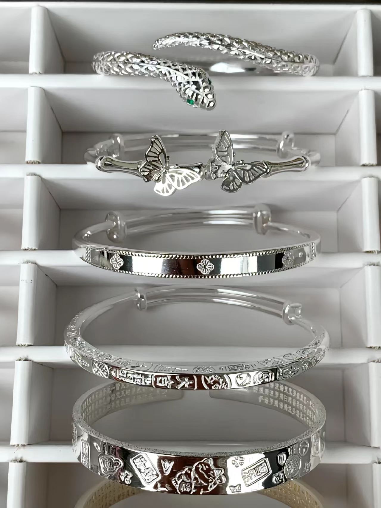 足银银制品 足银 纯银手链 手镯 饰品 下单链接