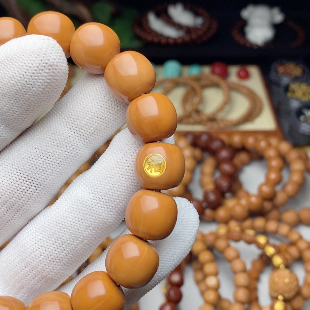 猴头核桃手串古*定制北字标