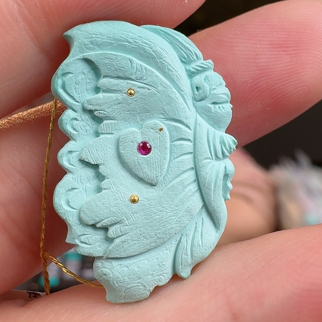 绿松石珠宝奇石未镶嵌