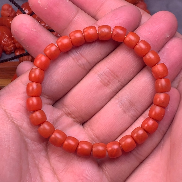 【闪购商品】未镶嵌配饰南红玛瑙卡7mm保山精工直切