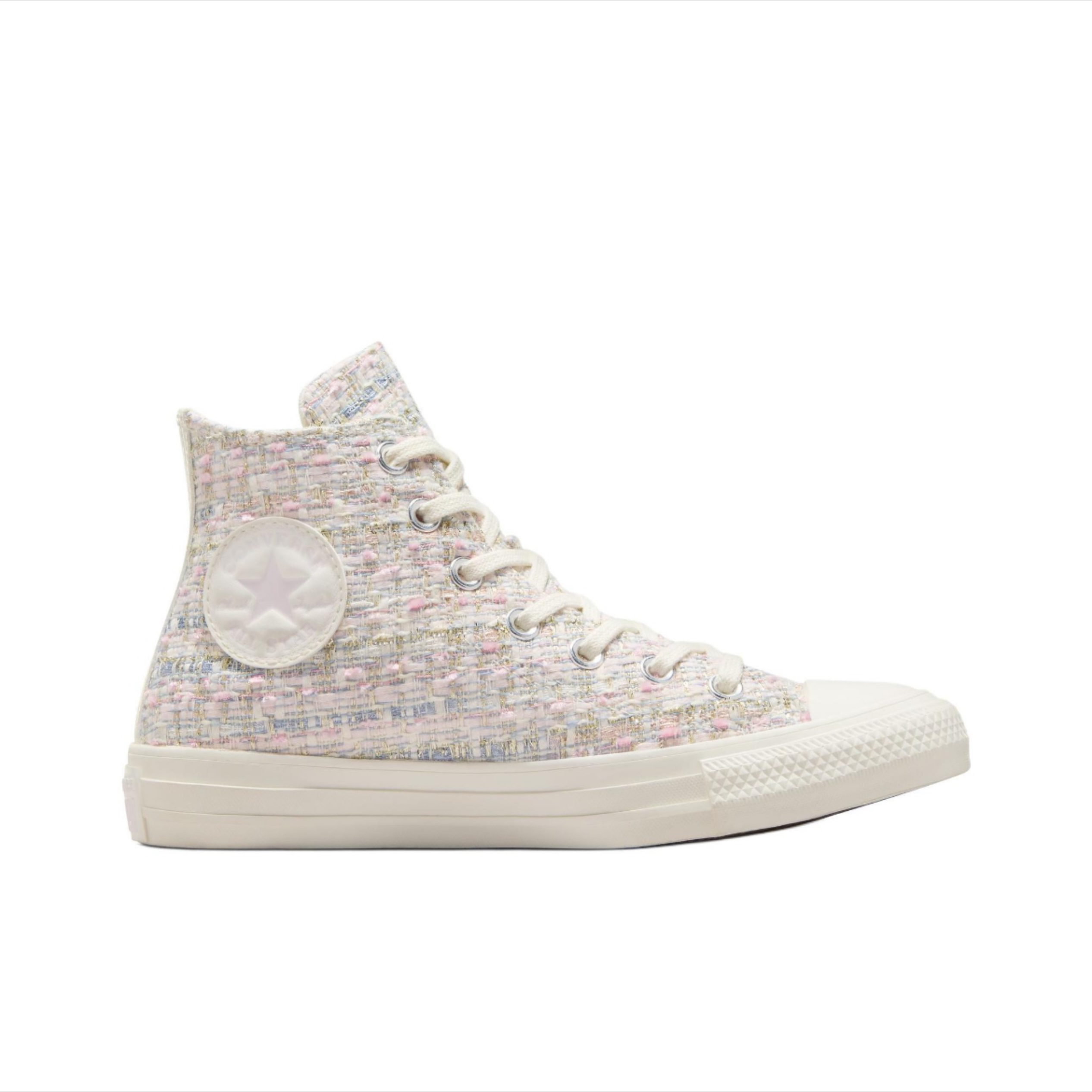Converse匡威 防滑耐磨 高帮 帆布鞋 男女同款 米粉色A12739C