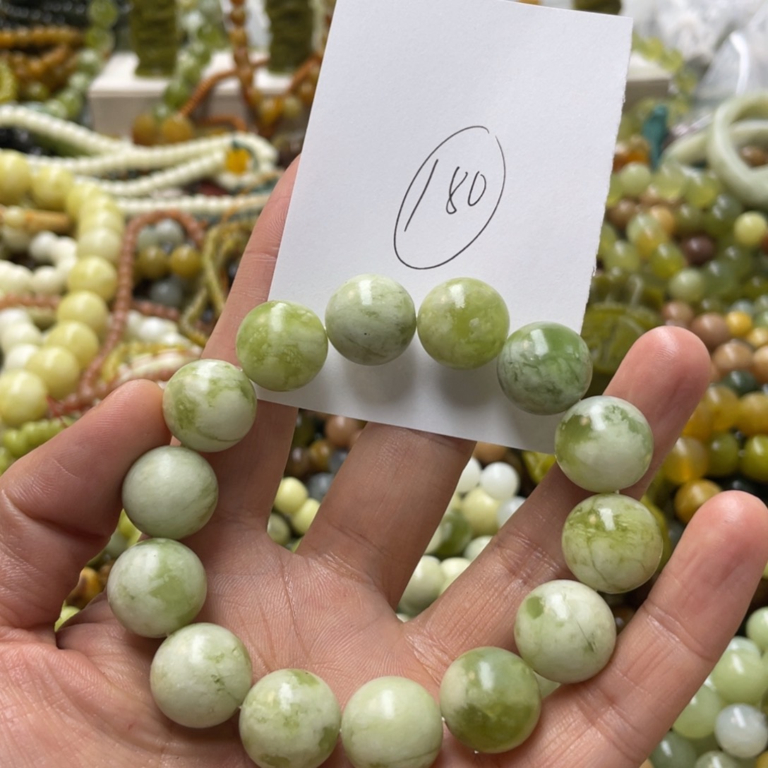 蛇纹石玉手链未镶嵌