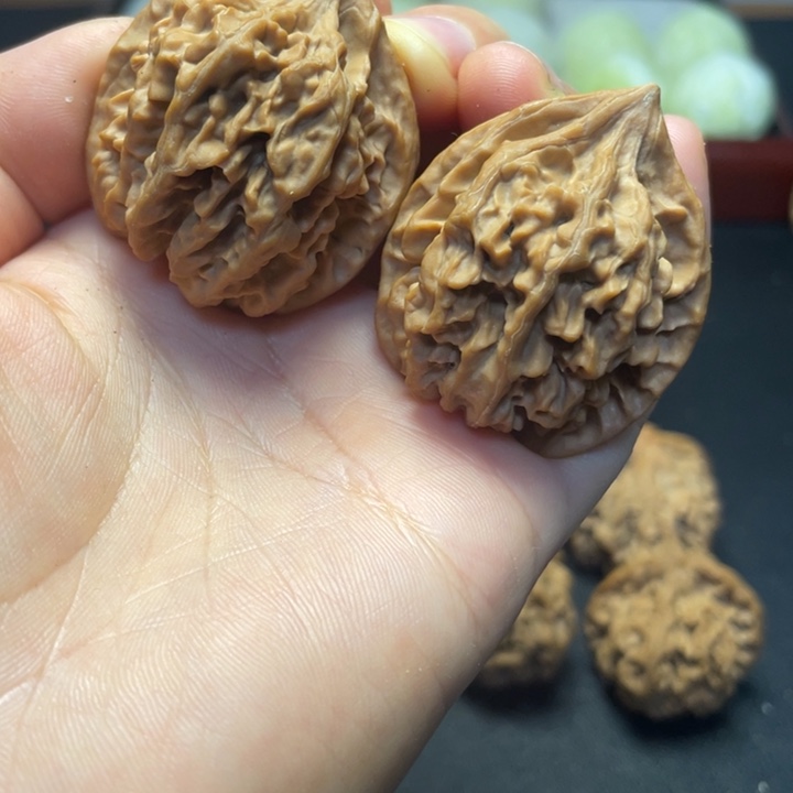 吊坠文玩核桃方尊36